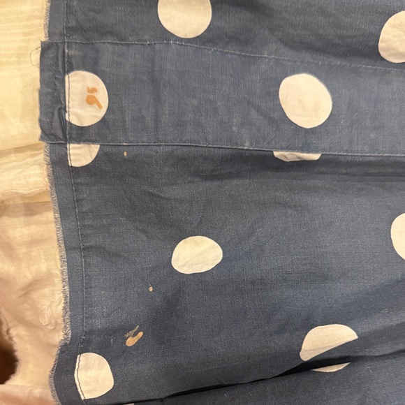 Polka Dot Navy Layered Skirt - Picture 3 of 6